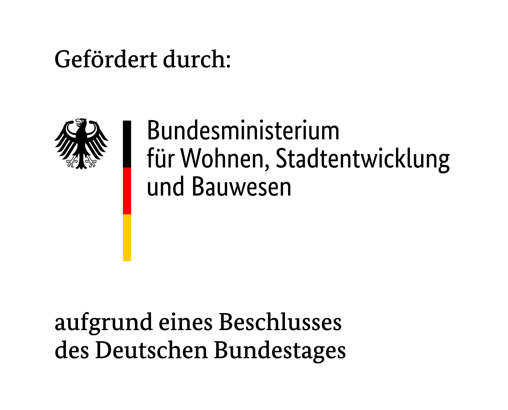 BMWSB: Logo des Bundesministeriums für Wohnungswesen, Stadtentwicklung und Bauwesen.